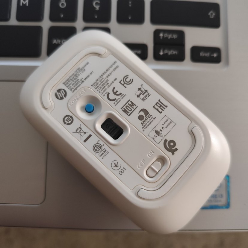 HP Beyaz Kablosuz Mouse - Görsel 2