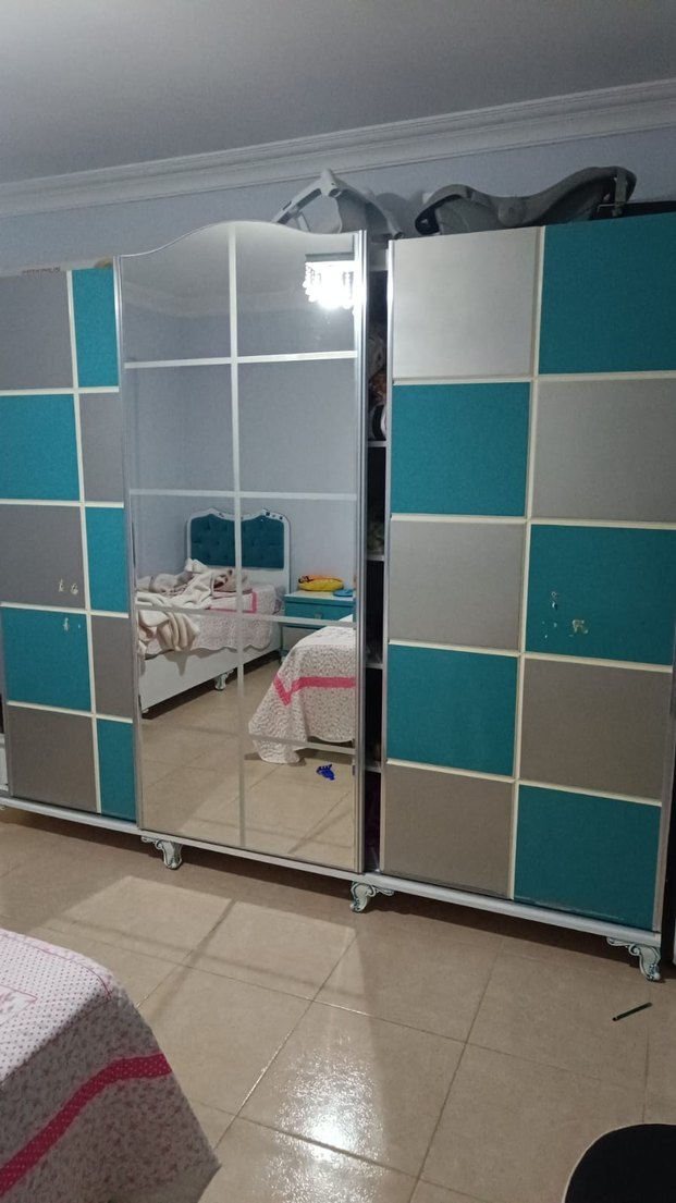 Mavi ve Gri Çocuk Gardırop Dolabı - Görsel 2