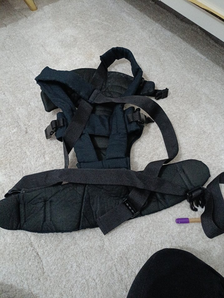 Siyah Bebek Kanguru Taşıyıcı - Görsel 2