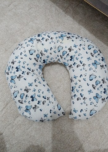 Mavi-Gri Desenli Emzirme ve Hamile Yastığı - Görsel 3
