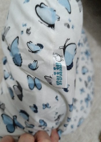 Mavi-Gri Desenli Emzirme ve Hamile Yastığı - Görsel 4