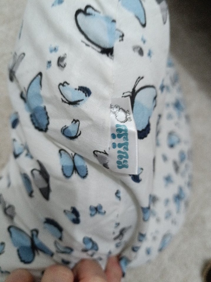 Mavi-Gri Desenli Emzirme ve Hamile Yastığı - Görsel 4