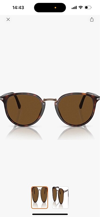 Persol typewriter 3410s unisex güneş gözlüğü