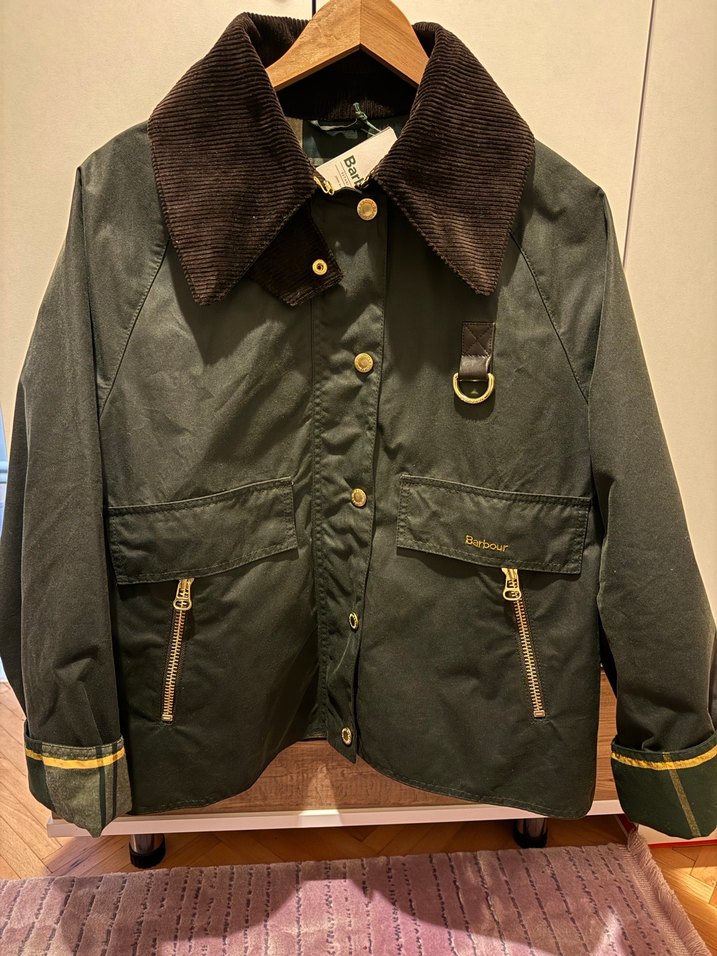 Barbour Ceket kadın catton sage - Görsel 2