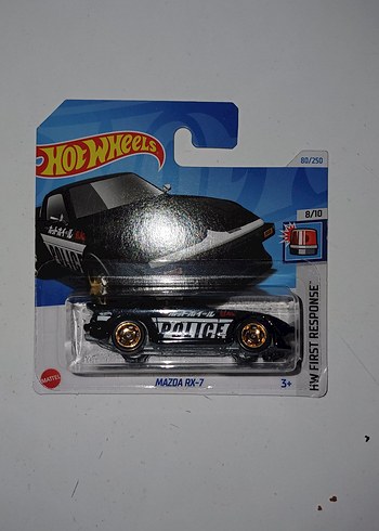 Siyah Hot Wheels Mazda RX-7 Oyuncak Araba