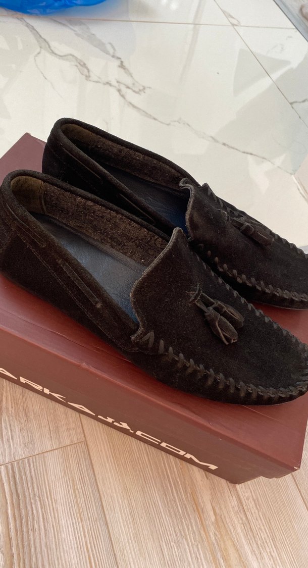 Siyah Süet Püsküllü Erkek Loafer - Görsel 2