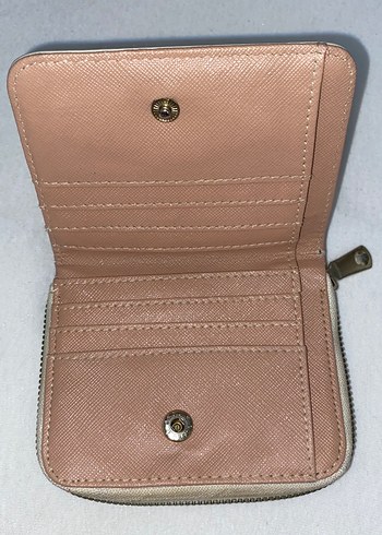 Bej Deri Fermuarlı Kadın Cüzdanı - Görsel 3