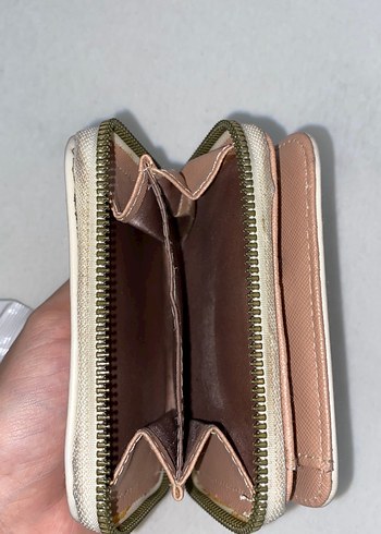 Bej Deri Fermuarlı Kadın Cüzdanı - Görsel 4