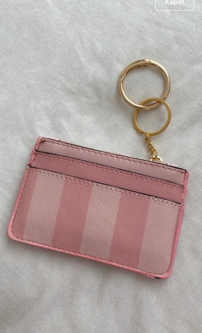 Pembe Fermuarlı Kadın Cüzdan Anahtarlık - Görsel 2