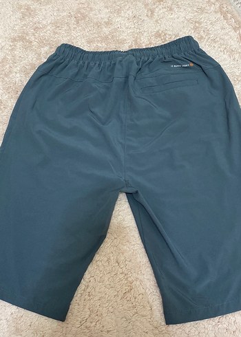 Gri Mavi Fermuarlı Erkek Deniz Şortu - Görsel 2