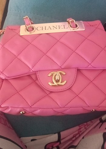 Pembe Kapitone Deri Chanel Kadın Çanta