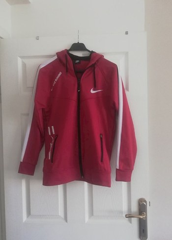 Kırmızı Kapüşonlu Fermuarlı Erkek Sweatshirt - Görsel 6