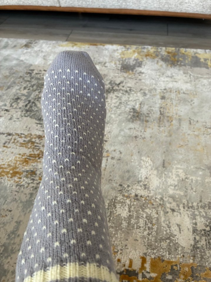 Gri Örgü Çorap - Görsel 3