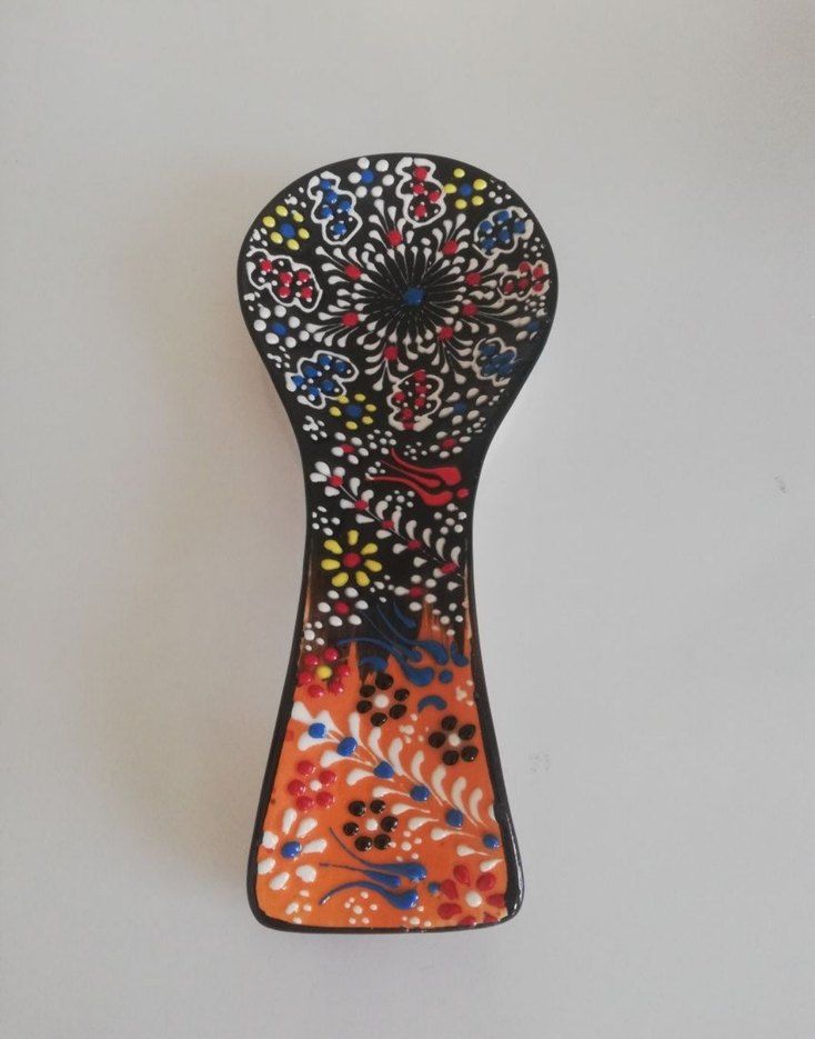 Renkli Desenli Kaşık Tutucu - Görsel 2