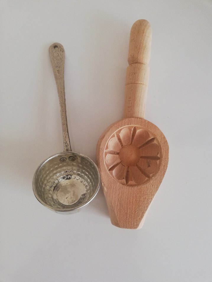 Ahşap Kömbe Kalıbı  ve Metal Kepçe - Görsel 3