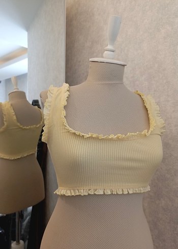 3'lü Bohem Tarzı Kısa Beyaz Kadın Bralet (beyaz sari ve yesil) - Görsel 2