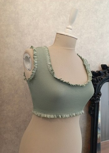 3'lü Bohem Tarzı Kısa Beyaz Kadın Bralet (beyaz sari ve yesil) - Görsel 7