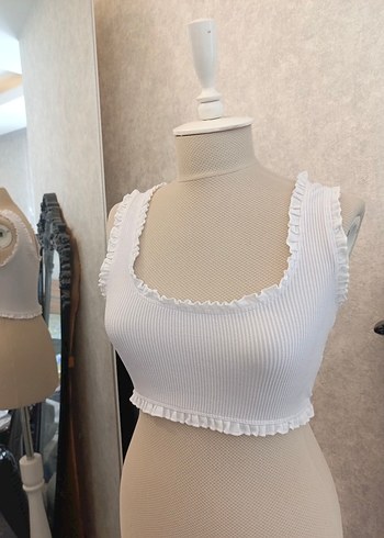 3'lü Bohem Tarzı Kısa Beyaz Kadın Bralet (beyaz sari ve yesil) - Görsel 3