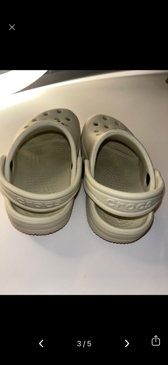 YEPYENI - CROCS BEJ ÇOCUK TERLIK/SANDALET - Görsel 3