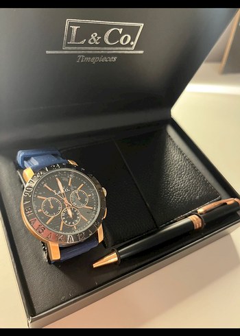 L&Co. SAAT CÜZDAN KALEM HEDIYE KUTUSU - Görsel 2