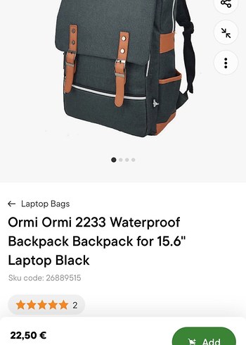 SIFIR - ITALYAN MARKASI ORMI SIRT&LAPTOP ÇANTASI - Görsel 7