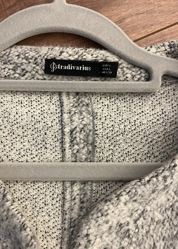 YENI - STRADIVARIUS GRI MEVSIMLIK KABAN - Görsel 2