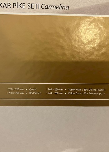 TAÇ ÇEYİZ PİKE SETİ - Görsel 2