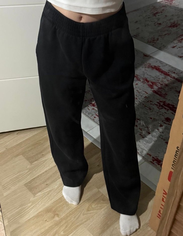 Siyah Rahat Kesim Eşofman Altı - Görsel 2