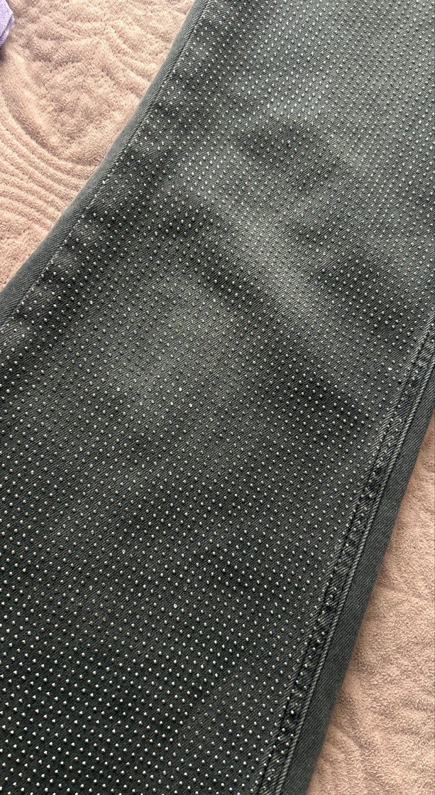 Gri Kadın taşlı Denim Pantolon - Görsel 2