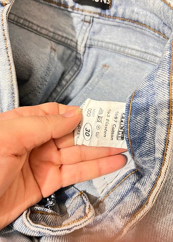 Diğer Gri Midi Boy Bol Kesim Kadın Kot Pantolon
