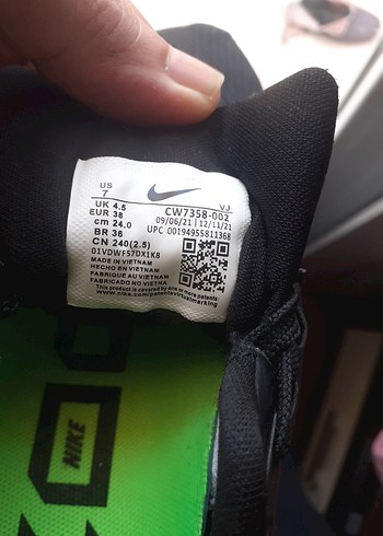 Erkek Siyah Spor Ayakkabı Velcro Detaylı - Görsel 4