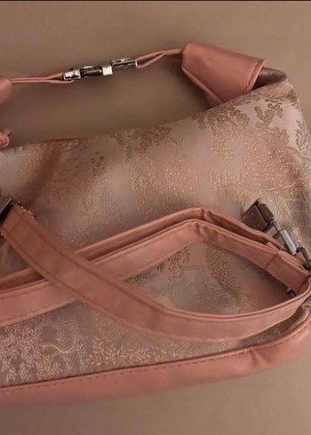 Pembe Nakışlı Kadın mini çanta - Görsel 2