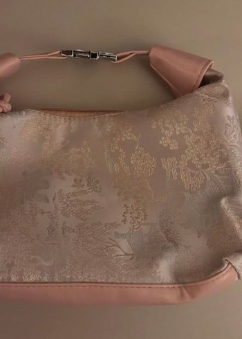 Pembe Nakışlı Kadın mini çanta - Görsel 3
