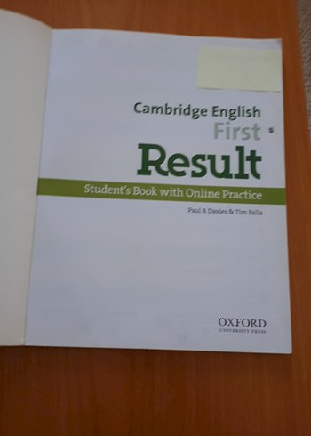 Beden Cambridge English First Result Öğrenci Kitabı