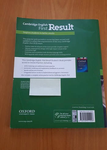 Cambridge English First Result Öğrenci Kitabı