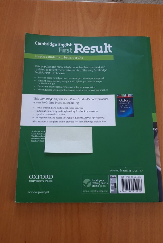 Cambridge English First Result Öğrenci Kitabı - Görsel 2