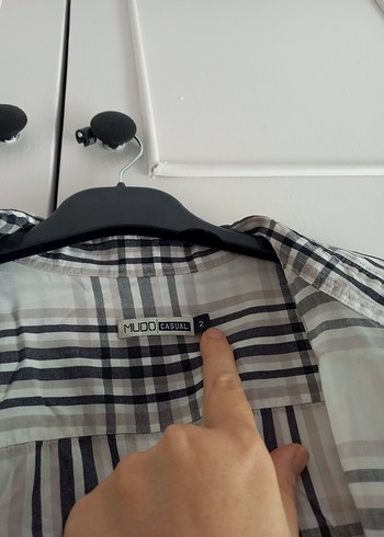 Düğmeli Gri Erkek Kısa Kollu Gömlek