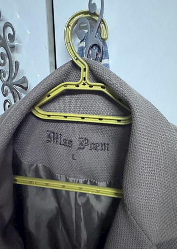 Diğer Gri Kadın Düğmeli Midi Blazer