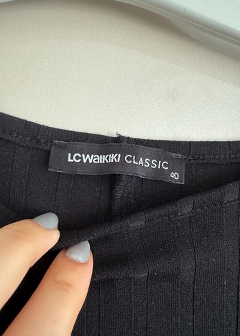 LC Waikiki Siyah Pileli Kadın Günlük Elbise