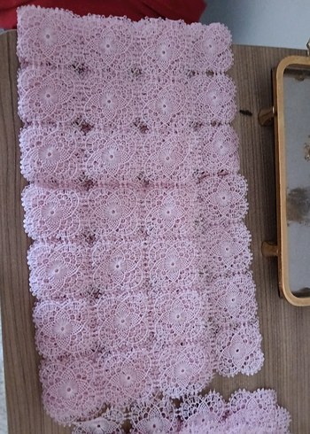 Beden Toz pembe iğne oyası takımı 17 parça
