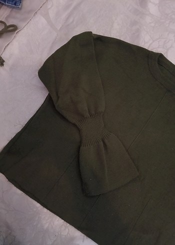 Diğer Haki Yeşil bol kesim kazak