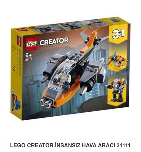 Lego creator 3in1 sıfır kutusunda