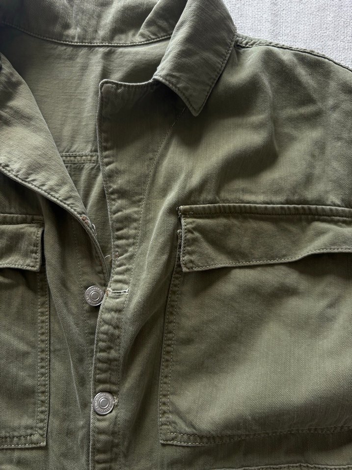 Düğmeli Kısa Kadın Kot Tulum - Görsel 2