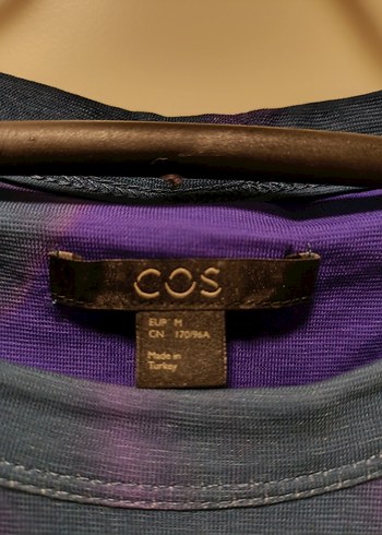 Mor Tonlarda Batik Desenli Midi Elbise - Görsel 3