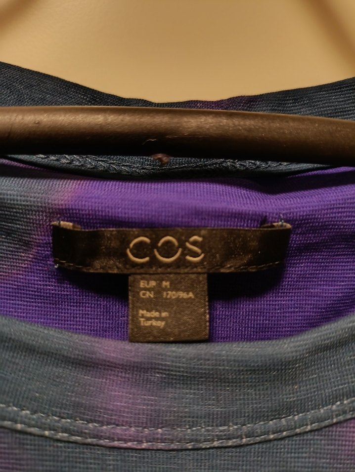 Mor Tonlarda Batik Desenli Midi Elbise - Görsel 3