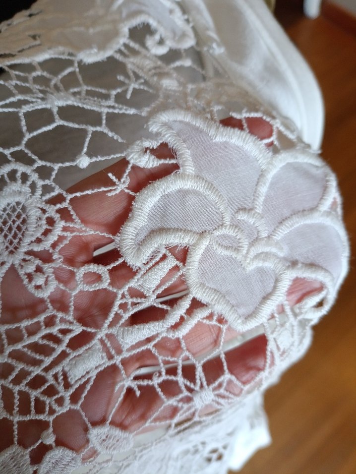 Dantel Detaylı Beyaz Uzun Kollu Kadın Hırka - Görsel 5