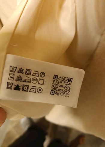 Zara Beyaz Uzun Teddy Kadın Kaban - Görsel 7