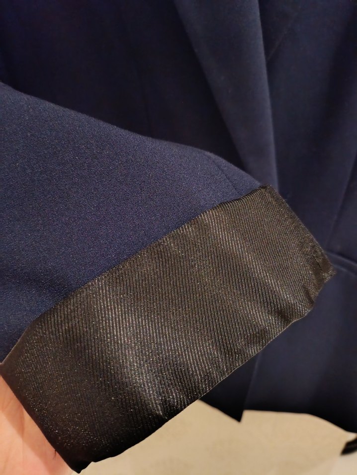 Düğmeli Lacivert Kadın Blazer Ceket - Görsel 4