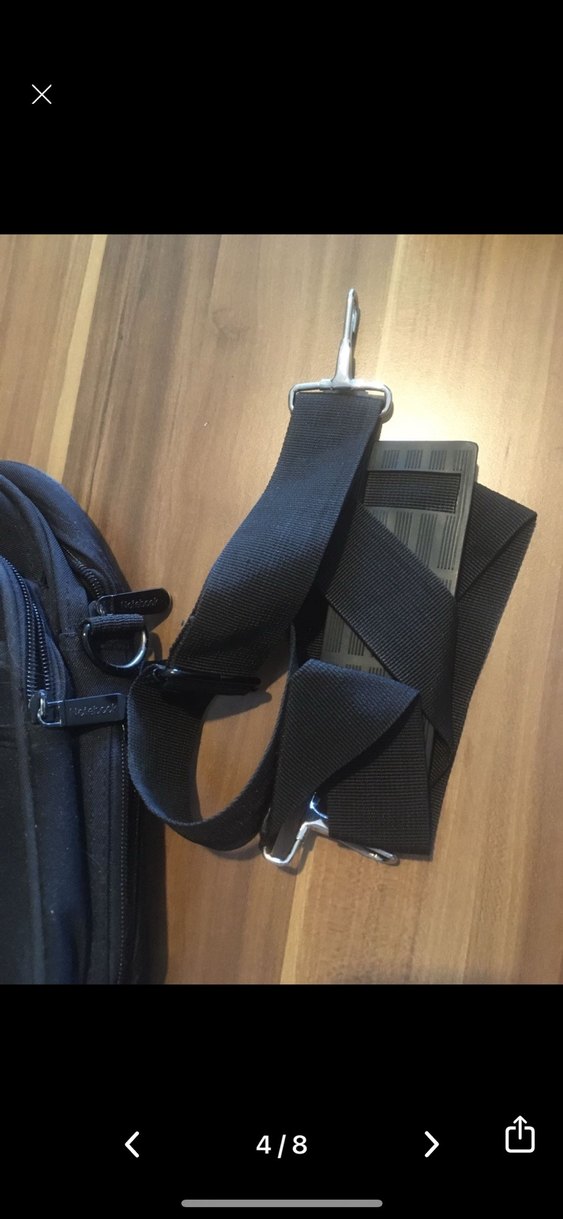 Siyah Fermuarlı Laptop Çantası - Görsel 3