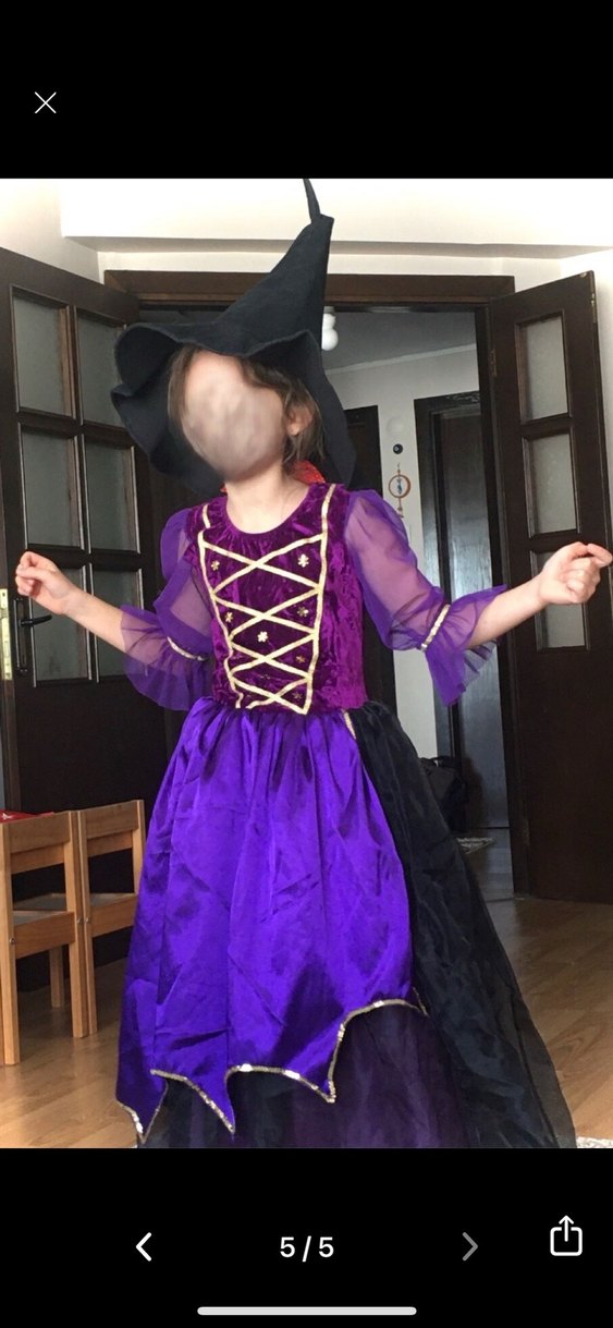 Mor Cadılar Bayramı Kostümü - Görsel 5